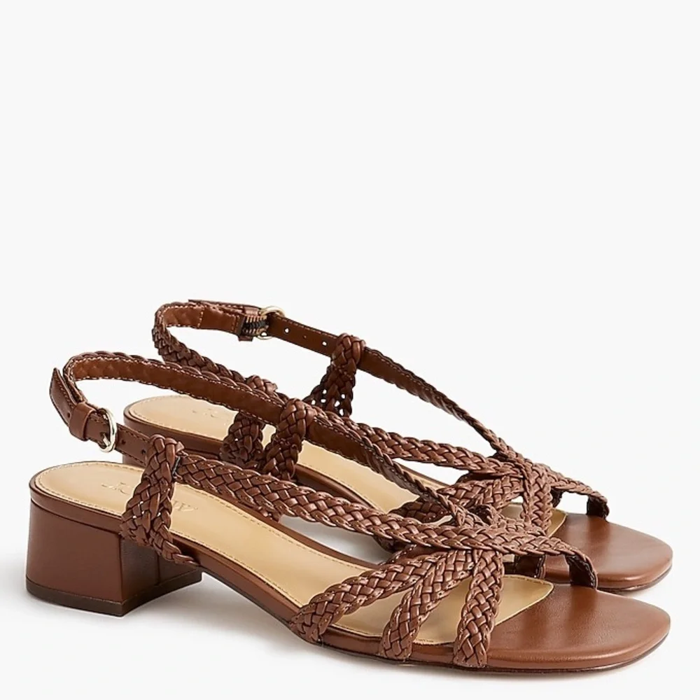 J Crew used Braided strappy heels CI967